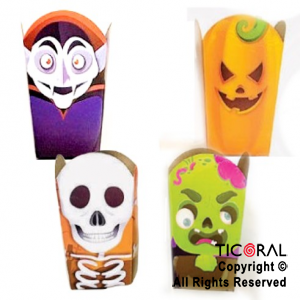 CAJITA HALLOWEEN POP CORN PERSONAJES X 8